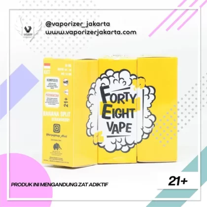 FORTY EIGHT VAPE – BANANA SPLIT STRAWBERRY 30 ML 10 MG - 10 mg / 30 ml
