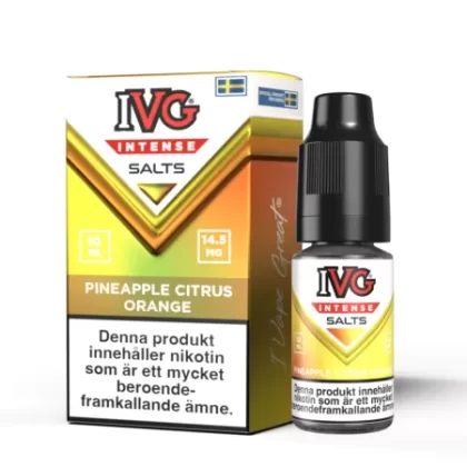 IVG Intense Salts – Pineapple Citrus Orange 14,5mg 10ml - E Ciggbutiken Se