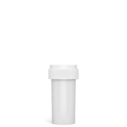 Child Resistant | Opaque White Reversible Cap Vials | 13dr – 2g – 275 Count