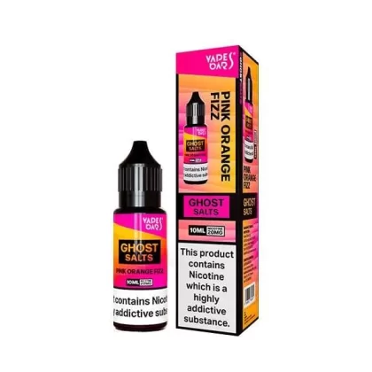 Box of 10 – 10mg Vapes Bars Ghost Salts Nic Salts 10ml E-liquid - Banana Foam Sweets, Black Mamba; Vape Product