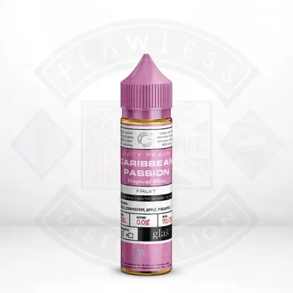 Glas Basix Series Juicy Peach Caribbean Passion 0mg 50ml E Liquid