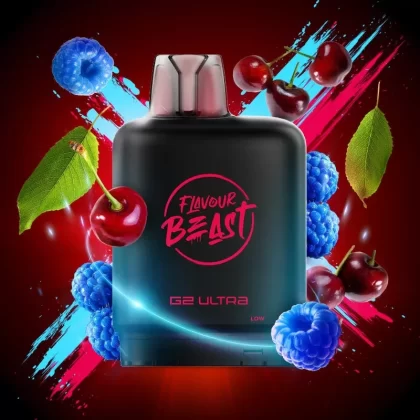 Level X G2 Ultra Flavour Beast Pods – Blue Raspberry Cherry, 50K Puffs