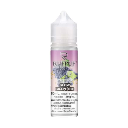 RUFPUF (Regular Series)— Glow Grape Ice—(3/6)mg - Vape Product, Vape Product