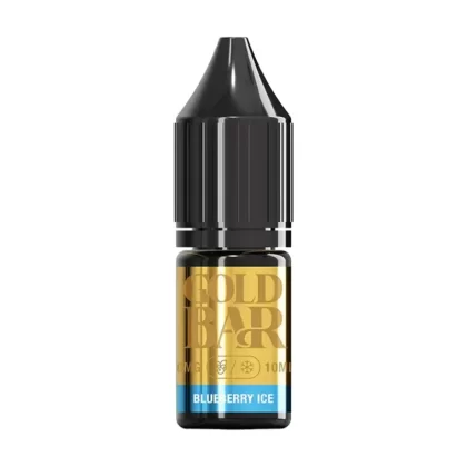 Gold Bar Blueberry Ice Nic Salt vape Juice - 10 Pack - 20mg