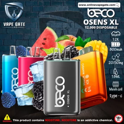 Beco Osens XL Disposable Vape (12,000 Puffs) - 50 mg / Mango Passionfruit Ice