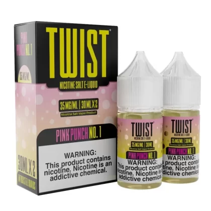 Twist e-Liquids Salt Pink Punch No 1 eJuice - 60mL (2x30mL); Vape Product, Vape Product; Twist eLiquids