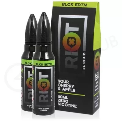 Sour Cherry & Apple Shortfill E-Liquid by Riot Squad Black Edition 100ml