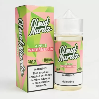 Apple Watermelon – Cloud Nurdz – 100mL – 70% VG E-Liquid - Vape Product; Vape Product, Vape Product