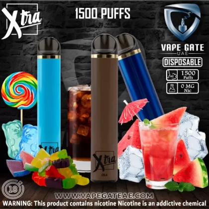 PUFF XTRA Disposable Vaporiser - 1500 puffs (0 mg) - Orange