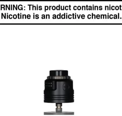 Early Bird Turnstone 30mm RDA - Matte Black, Stainless Steel