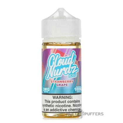 Cloud Nurdz – Iced Strawberry Grape 100mL - Nicotine Strength#0mg>3mg>6mg