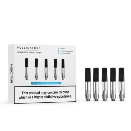 510 Vape Atomizers with Ceramic Coil (5pcs)