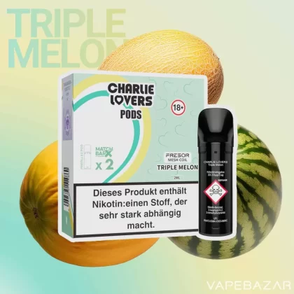 Charlie Lovers Pods – Triple Melon (2er Pack) - 20mg/ml, 10mg/ml; Vape Product