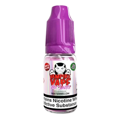 VAMPIRE VAPE PINKMAN WATERMELON 10ML NIC SALT E-LIQUID - Strength#20MG>10MG
