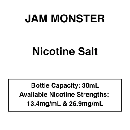 Jam Monster – Nic Salt – 30mL