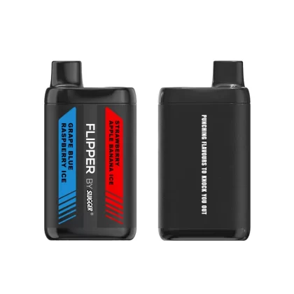 Grape Blue Raspberry Ice + Strawberry Apple Banana Ice – Flipper 12000 puffs By Slugger - Vapebazaar Pk