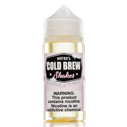 Stawberi & Cream by Nitro's Cold Brew Shakes 100ML - 0MG
