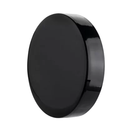 Child Resistant Plastic Caps | Smooth Gloss w/ Foam Liner | 89mm – Black