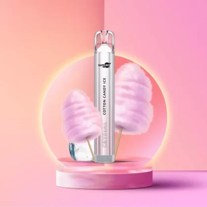 VAPEURS Crystal – Cotton Candy Ice - 550 mAh / Vapeurs / Glycerin / Nikotinsalz / Propylenglykol / Aromastoffe / 20mg/ml