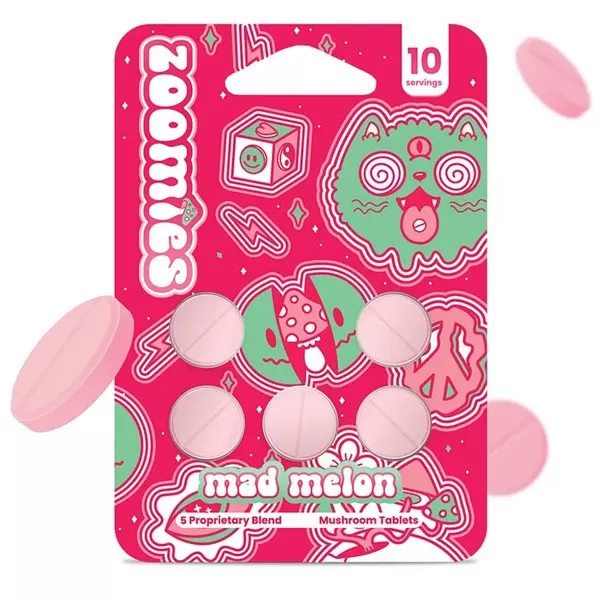 Zoomies Nootropic Mushroom Tablets – 5 Count - Image 2