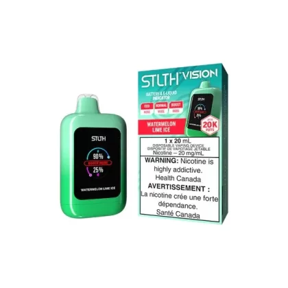 Stlth Vision Disposable Vape – 20K Puffs – Watermelon Lime Ice - Ontario, Outside Ontario