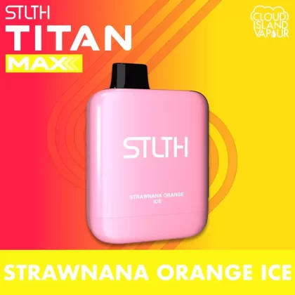 STLTH TITAN MAX Disposable Vape – Strawnana Orange Ice