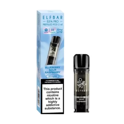 Elf Bar ELFA Pro Blueberry Sour Raspberry Pods (2 Pack) - Strength#20mg (6E8EB2)