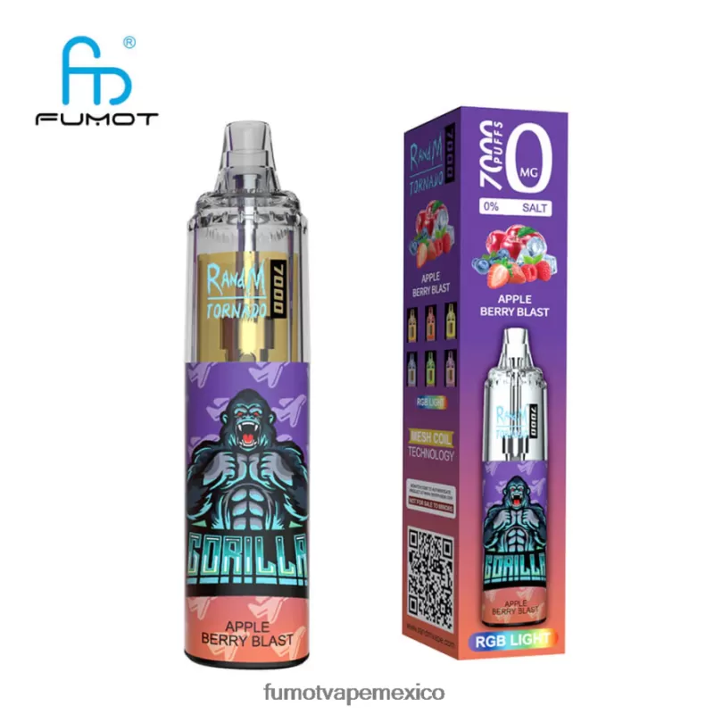 Fumot Tornado Pluma vaporizador desechable 0% 7000 14 ml (1 pieza) estallido del hielo H0XPTX519 Fumot Flavors - Fumotvapemexico - Image 3