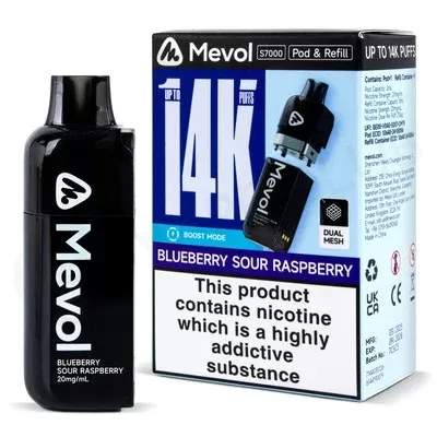 Blueberry Sour Raspberry Mevol S7000 Refill Pack