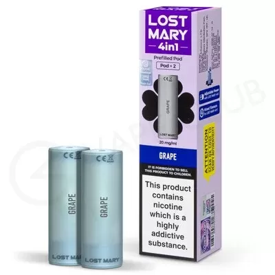 Grape Lost Mary 4 in 1 Prefilled Pod