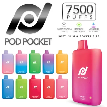 Pod Juice Pod Pocket 7500 Puffs Disposable Vape Device