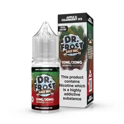 Apple & Cranberry Ice Nic Salt by Dr Frost – 10ml 20mg