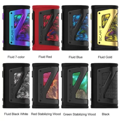 Smok Scar-18 230W Box Mod - Red Stabilizing Wood
