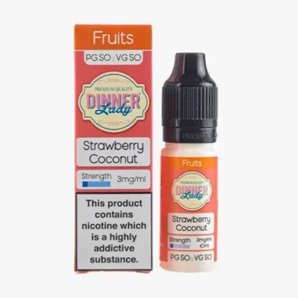 Strawberry Coconut 50/50 E-Liquid by Dinner Lady - 6mg