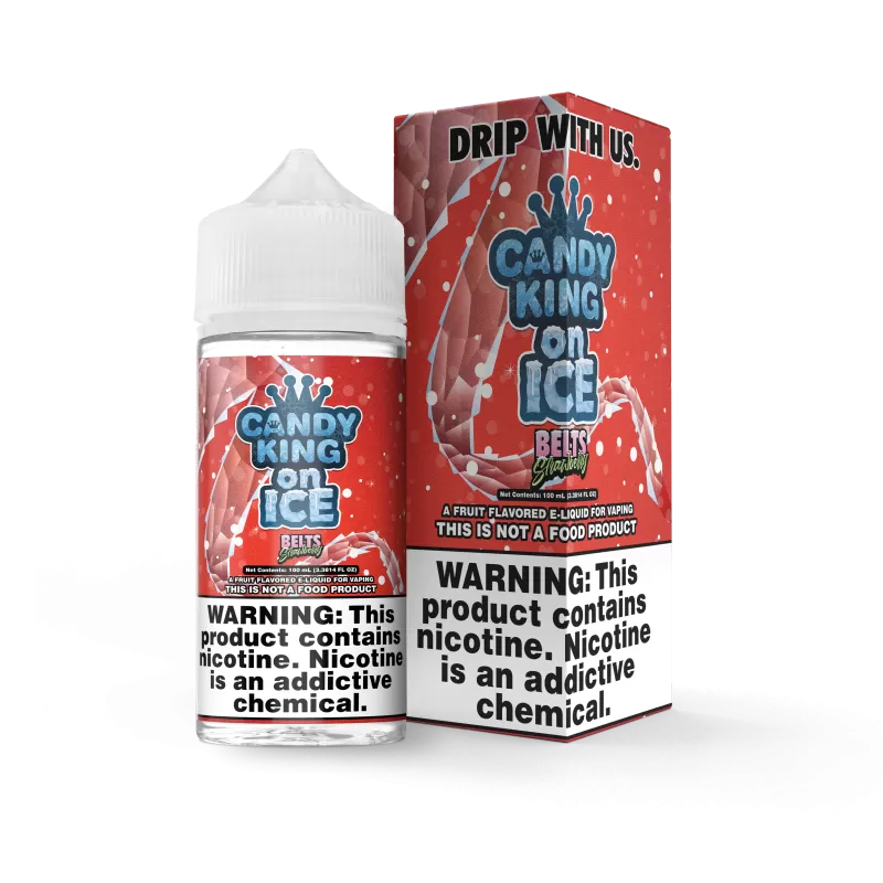 Candy King ON ICE - Strawberry Belts - 100ML E-Liquid