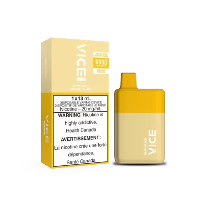 Vice Box Rechargeable Disposable Vape – 6000 Puffs – Banana Ice – Zero Nicotine