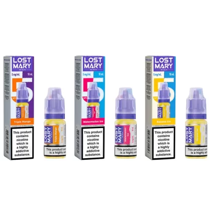 Lost Mary Nic Salt E-liquid 5mg - Grape Ice