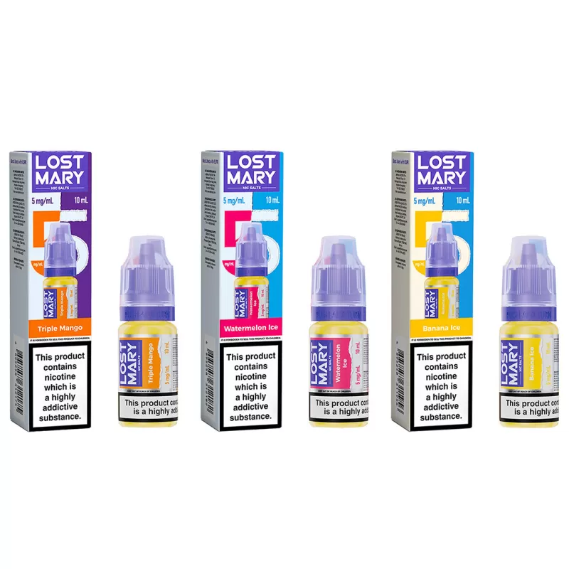 Lost Mary Nic Salt E-liquid 5mg - Grape Ice