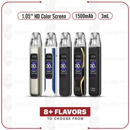OXVA Xlim Pro 3 Pod Kit - Black Leather, Brown Leather
