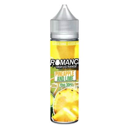 Romance Pineapple & Lime 50ml Shortfill e-liquid 70/30 Vg/Pg