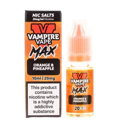 Orange & Pineapple Nic Salt E-Liquid by Vampire Vape Max - Vapesuperstore Co
