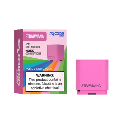 Zlabs Zcolors Mini Strawnana Pod - Nicotine Strength#Strawnana