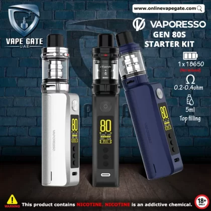 VAPORESSO GEN 80S STARTER KIT - Light Silver