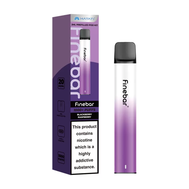 Hayati Finebar Pod Kit - Blue Sour Raspberry - Image 3