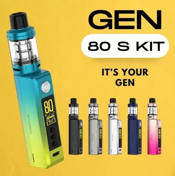 VAPORESSO GEN 80S STARTER KIT - Light Silver - Image 3