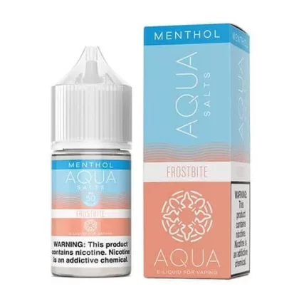 Sale $9.50 – Aqua Synthetic Nicotine Frostbite 30ml Nic Salt Vape Juice