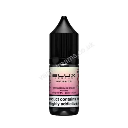 Elux Legend Strawberry Ice Cream Nic Salt E-Liquid - Vapestreams Co