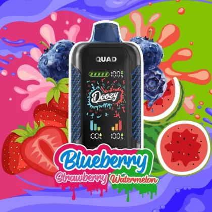 DOOZY QUAD Disposable Vape – Blueberry Strawberry & Blueberry Watermelon