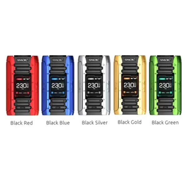 SMOK E-Priv 230W TC Box Mod by 18650 Batteries - Black Green