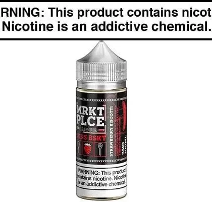 STRAWBERRY BISCOTTI BY MRKT PLCE 100ML - Vapejuice